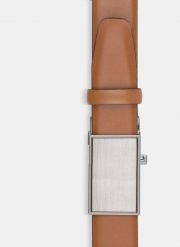 PAKO LORENTE – Pasek męski P000B-PX-805-Y. Szare paski Pako Lorente, bez wzorów, ze skóry, eleganckie. Za 149.99 zł.