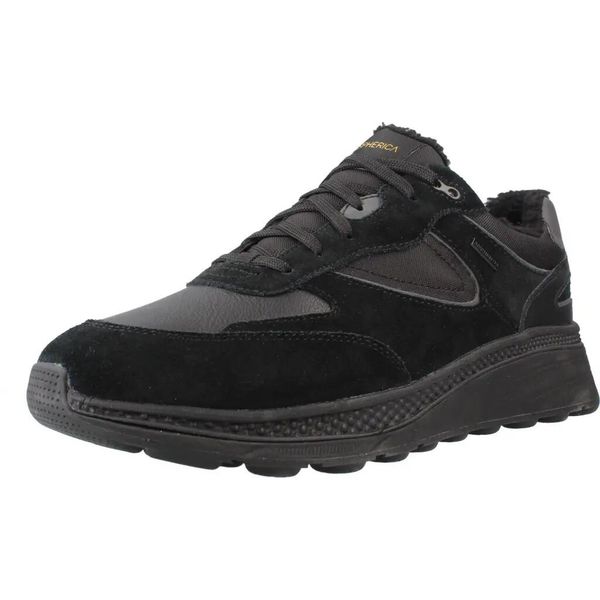 Buty GEOX U56HGB 02285 Czarny. Czarne buty turystyczne Geox, bez wzorów, ze skóry, bez zapięcia, na fitness i siłownię. Za 480.99 zł.