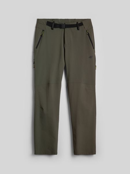 4F Spodnie trekkingowe szybkoschnące męskie - khaki XL. Brązowe spodnie materiałowe 4F, na imprezę, l, bez wzorów, z materiału. Za 399.99 zł.