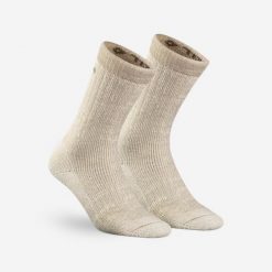 Second Life - Skarpety turystyczne Quechua SH100 Ultra- Warm... - Stan Doskonały. Białe skarpety QUECHUA, bez wzorów, z materiału. Za 61.99 zł.