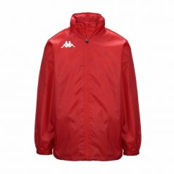 Windbreaker Kappa Wister. Czerwone kurtki przeciwdeszczowe Kappa, m, bez wzorów, bez kaptura. Za 218.50 zł.