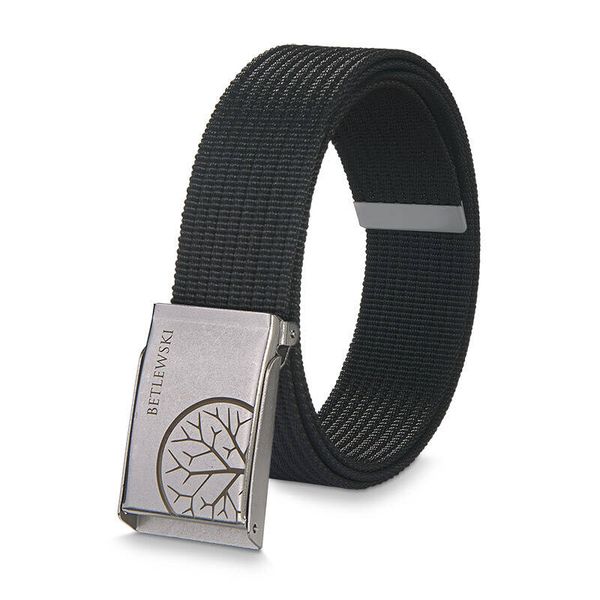 Pasek parciany BETLEWSKI PRC-01_SR-3 4XL czarny. Czarne paski Betlewski, bez wzorów, z materiału. Za 55.99 zł.