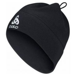 Uniwersalna czapka polarowa ODLO microfleece. Czarne czapki zimowe ODLO, bez wzorów, z polaru. Za 119.99 zł.