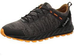Buty trekkingowe męskie Aku Rapida Air. Czarne buty turystyczne Aku, bez wzorów, z gore-texu, bez zapięcia, trekkingowe, gore-tex. Za 713.00 zł.