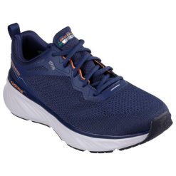 Męskie EDGERIDE EXXO Sneakersy Granatowy/pomarańczowy. Brązowe buty sportowe casual Skechers, bez wzorów, z dzianiny, bez zapięcia. Za 299.99 zł.