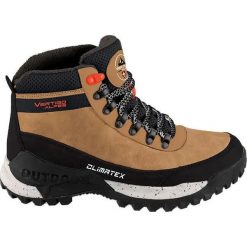 Buty trekkingowe Vertigo Alpes Everest. Brązowe buty trekkingowe Aulp, bez wzorów, bez zapięcia. Za 259.99 zł.