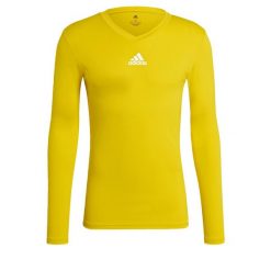 Team Base dł. rękaw 506. Żółte bielizna termoaktywna Adidas, l, bez wzorów, bez ramiączek, do piłki nożnej. Za 69.78 zł.