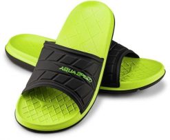 Klapki basenowe męskie Aqua Speed Aspen. Czarne klapki Aqua-Speed, z materiału. Za 83.99 zł.