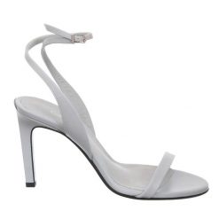 Sandały Calvin Klein w kolorze perłowo-niebieskim. Niebieskie sandały CALVIN KLEIN, z materiału, bez zapięcia. Za 489.99 zł.