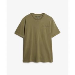 Koszulka Superdry Utility Sport Graphic. Zielone t-shirty sportowe Superdry, bez wzorów, bez ramiączek. Za 157.70 zł.