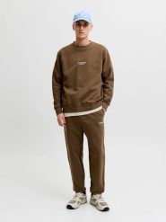 Jack & Jones Bluza w kolorze jasnobrązowym rozmiar: XXL. Brązowe bluzy Jack & Jones, xxl, bez wzorów, bez kaptura. Za 144.95 zł.