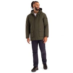 Trespass Stewart - Męska kurtka przeciwdeszczowa Dark Vine. Zielone kurtki Trespass, m, bez wzorów, z puchu, bez kaptura. Za 496.99 zł.
