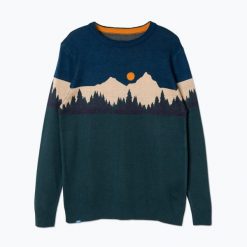 Sweter męski KAVU Highline. Zielone swetry nierozpinane KAVU, m, bez wzorów, bez kołnierzyka, bez ramiączek. Za 279.99 zł.