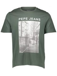 Pepe Jeans Koszulka w kolorze khaki rozmiar: XL. Brązowe bezrękawniki Pepe Jeans, xl, bez wzorów, z bawełny, bez kołnierzyka, bez ramiączek. Za 92.95 zł.