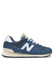 New Balance Sneakersy U574RBJ Niebieski. Niebieskie buty sportowe casual New Balance, bez wzorów, ze skóry, bez zapięcia. Za 359.99 zł.