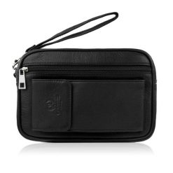 Saszetka męska skórzana do ręki z miejscem na telefon czarna Paolo Peruzzi T-132-BL. Czarne torby na ramię bez wzorów, z materiału, do ręki, bez dodatków. Za 119.00 zł.