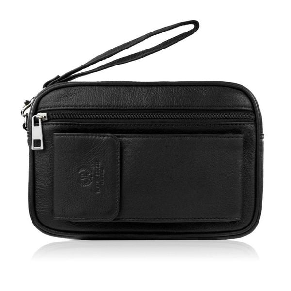 Saszetka męska skórzana do ręki z miejscem na telefon czarna Paolo Peruzzi T-132-BL. Czarne torby na ramię bez wzorów, z materiału, do ręki, bez dodatków. Za 119.00 zł.