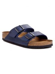 Birkenstock Klapki Arizona 051061 Granatowy. Niebieskie klapki Birkenstock, ze skóry. Za 319.99 zł.