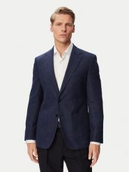 BOSS Marynarka H-Hutson-2PP-263 50567488 Granatowy Slim Fit. Niebieskie garnitury Boss, m, bez wzorów, z bawełny. Za 2,199.00 zł.
