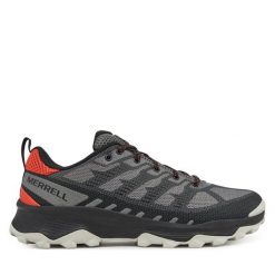 Trekkingi Merrell. Szare buty trekkingowe Merrell, bez wzorów, bez zapięcia. Za 419.99 zł.