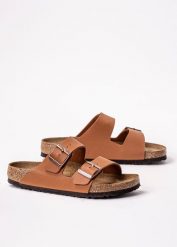 Klapki Birkenstock Arizona Soft Footbed BF SFB (1019067). Brązowe klapki Birkenstock, ze skóry ekologicznej. W wyprzedaży za 359.99 zł.