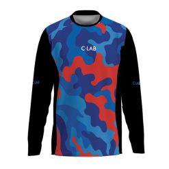 Koszulka MTB Enduro z długim rękawem Camo. Czarne bluzy C-LAB, bez wzorów, z tkaniny, bez kaptura. Za 329.17 zł.