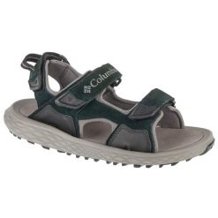 Sandały Columbia Konos Hiker 3-Strap Sandal 2121571010 zielone. Zielone sandały z gumy, bez zapięcia. Za 397.61 zł.