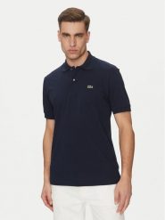 Lacoste Polo PH9851 Granatowy Classic Fit. Niebieskie koszulki polo LACOSTE, m, bez wzorów, z syntetyku, bez kołnierzyka, bez ramiączek. Za 269.99 zł.