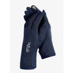 Rękawiczki Rab Power Stretch Contact Glove. Niebieskie rękawiczki RAB, na zimę, bez wzorów. Za 109.99 zł.