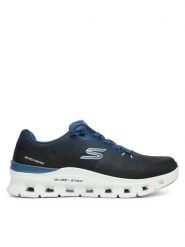 Skechers Sneakersy Glide-Step Pro 233132/BKBL Czarny. Czarne buty sportowe casual Skechers, bez wzorów, z materiału, bez zapięcia. Za 359.99 zł.