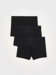 Bokserki z wiskozy 3 pack - czarny. Czarne bokserki Reserved, l, bez wzorów, z wiskozy. Za 79.99 zł.