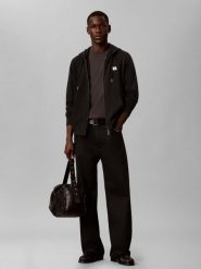 Calvin Klein Jeans kurtka z kapturem Mężczyźni Bawełna czarny, L. Czarne kurtki Calvin Klein Jeans, l, bez wzorów, z bawełny, z kapturem. Za 449.95 zł.