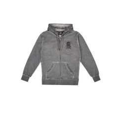 Bluza wygodna z bawełna z kaptur na co dzień. Szare bluzy LEONE 1947 APPAREL, bez wzorów, z bawełny, bez kaptura. W wyprzedaży za 112.15 zł.