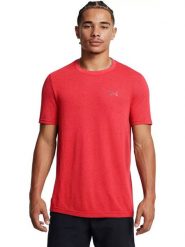 Under Armour Koszulka sportowa "Vanish Seamless" w kolorze czerwonym rozmiar: L. Czerwone t-shirty sportowe Under Armour, bez wzorów, z materiału, bez ramiączek, outdoorowe. Za 103.95 zł.
