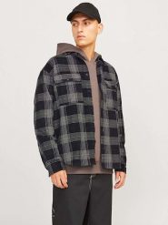 Jack & Jones Kurtka koszulowa w kolorze czarnym rozmiar: XL. Czarne kurtki Jack & Jones, xl, bez wzorów, z bawełny, bez kaptura. Za 97.28 zł.