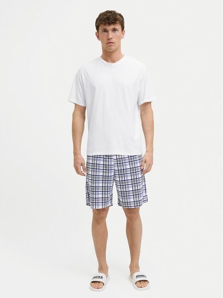 Jack & Jones Piżama Max 12277165 Biały Standard Fit. Białe piżamy Jack & Jones, m, bez wzorów, z syntetyku, bez ramiączek. Za 119.99 zł.