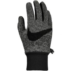 Męskie Rękawiczki Do Biegania DriFIT. Czarne rękawiczki Nike, bez wzorów, z elastanu. Za 207.99 zł.