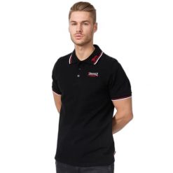 Polo Lonsdale Lion. Czarne koszulki polo sportowe Lonsdale, m, bez wzorów, bez kołnierzyka, bez ramiączek, na golfa. Za 211.50 zł.