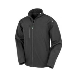 Kurtka z recyklingu Result Softshell. Czarne kurtki RESULT, xl, bez wzorów, z poliesteru, bez kaptura. Za 176.70 zł.