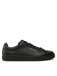 Guess Sneakersy Nola FMTNOL ELE12 Czarny. Czarne buty sportowe casual Guess, z aplikacjami, ze skóry, bez zapięcia. Za 429.99 zł.