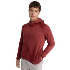 Męska lekka trekkingowa kurtka polarowa z kapturem Siroko Stride Maroon. Brązowe kurtki SIROKO, m, bez wzorów, z materiału, z kapturem. Za 119.20 zł.