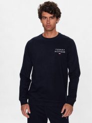 Tommy Hilfiger Bluza UM0UM02878 Granatowy Regular Fit. Niebieskie bluzy Tommy Hilfiger, l, bez wzorów, z bawełny, bez kaptura. Za 299.99 zł.