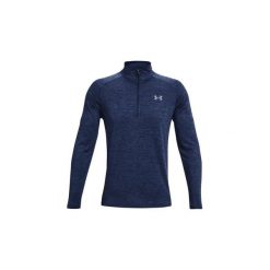 Bluza męska z zamkiem 1/2 Under Armour Tech 1/2 Zip Long Sleeve. Niebieskie golfy Under Armour, m, bez wzorów, bez ramiączek. Za 173.99 zł.