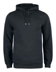 Clique Premium OC Hoody – bluza z kapturem z bawełny ekologicznej. Czarne bluzy z kapturem CLIQUE, m, bez wzorów, z bawełny, z kapturem. Za 276.22 zł.