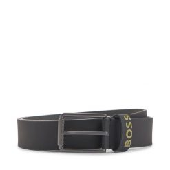 Pasek Męski BOSS. Czarne paski Boss, bez wzorów. Za 169.99 zł.
