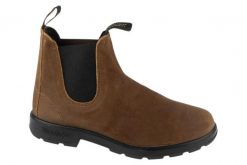 Sztyblety , Chelsea Boot. Brązowe sztyblety Blundstone, bez wzorów, z materiału, bez obcasa, bez zapięcia. Za 819.99 zł.