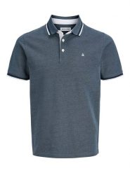 Jack & Jones Koszulka polo "Paulos" w kolorze granatowym rozmiar: M. Niebieskie koszulki polo Jack & Jones, m, bez wzorów, z bawełny, bez kołnierzyka, bez ramiączek. Za 69.99 zł.