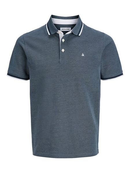 Jack & Jones Koszulka polo "Paulos" w kolorze granatowym rozmiar: XXL. Niebieskie koszulki polo Jack & Jones, xxl, bez wzorów, z bawełny, bez kołnierzyka, bez ramiączek. Za 74.95 zł.