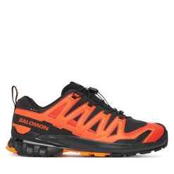 Buty do biegania Salomon. Czerwone buty do biegania Salomon, bez wzorów, z gore-texu, bez zapięcia, do biegania, gore-tex. Za 769.99 zł.