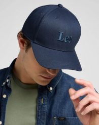 MESKA CZAPKA LEE CAP RIVET NAVY 112372710. Niebieskie czapki z daszkiem Lee, bez wzorów. Za 79.99 zł.
